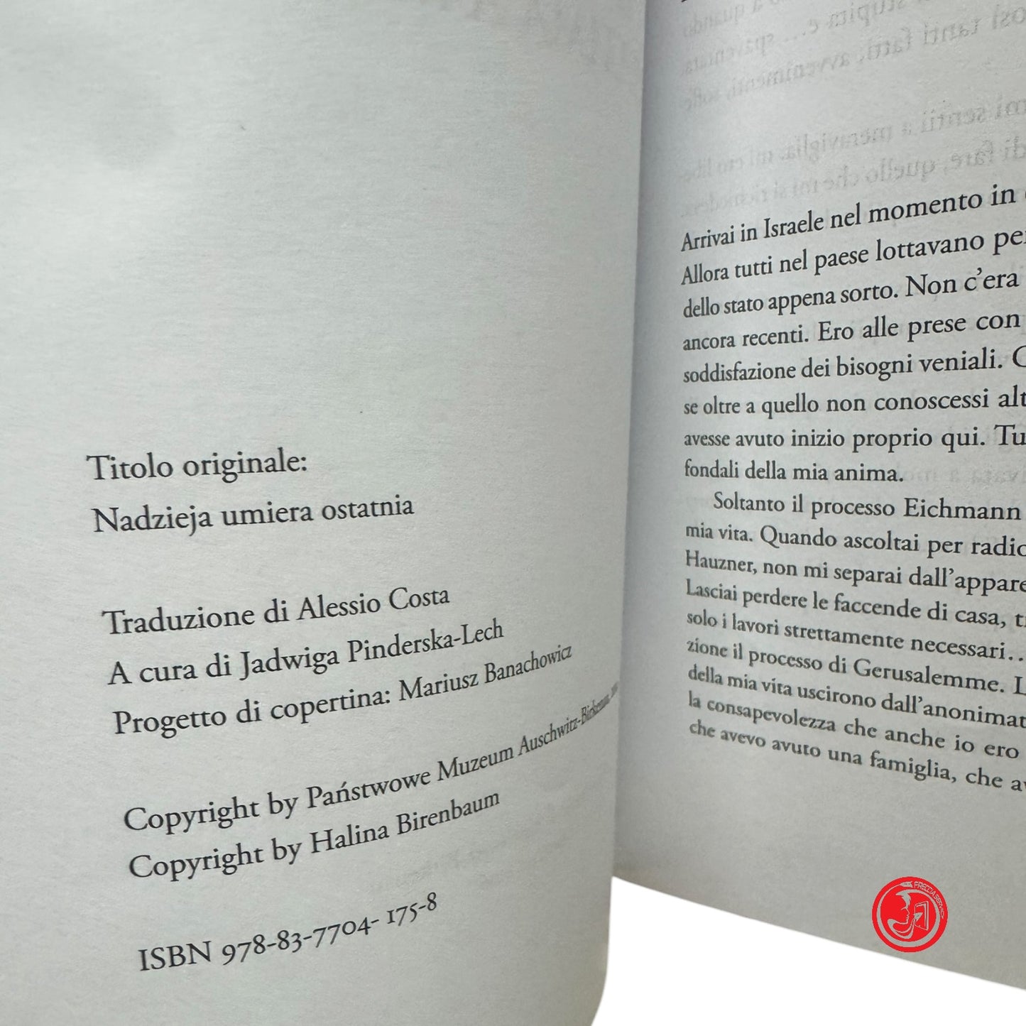 Memorialista - H. Birenbaum - La speranza è l'ultima a morire