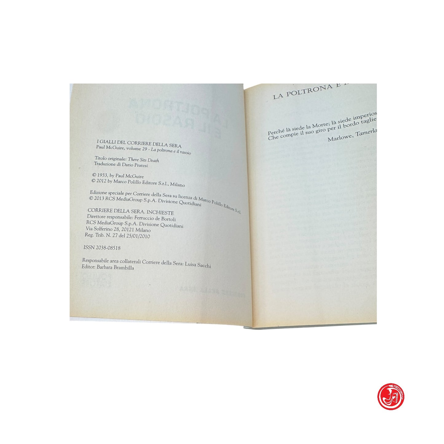 Giallo - Paul McGuire - La poltrona e il rasoio