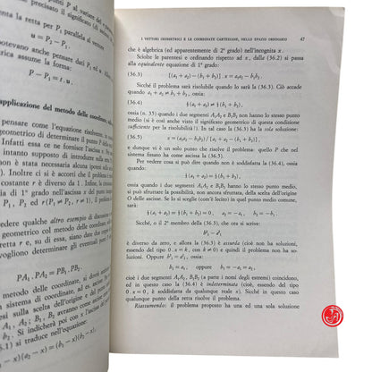 Matematica - Lezioni di geometria analitica ed algebra lineare reale