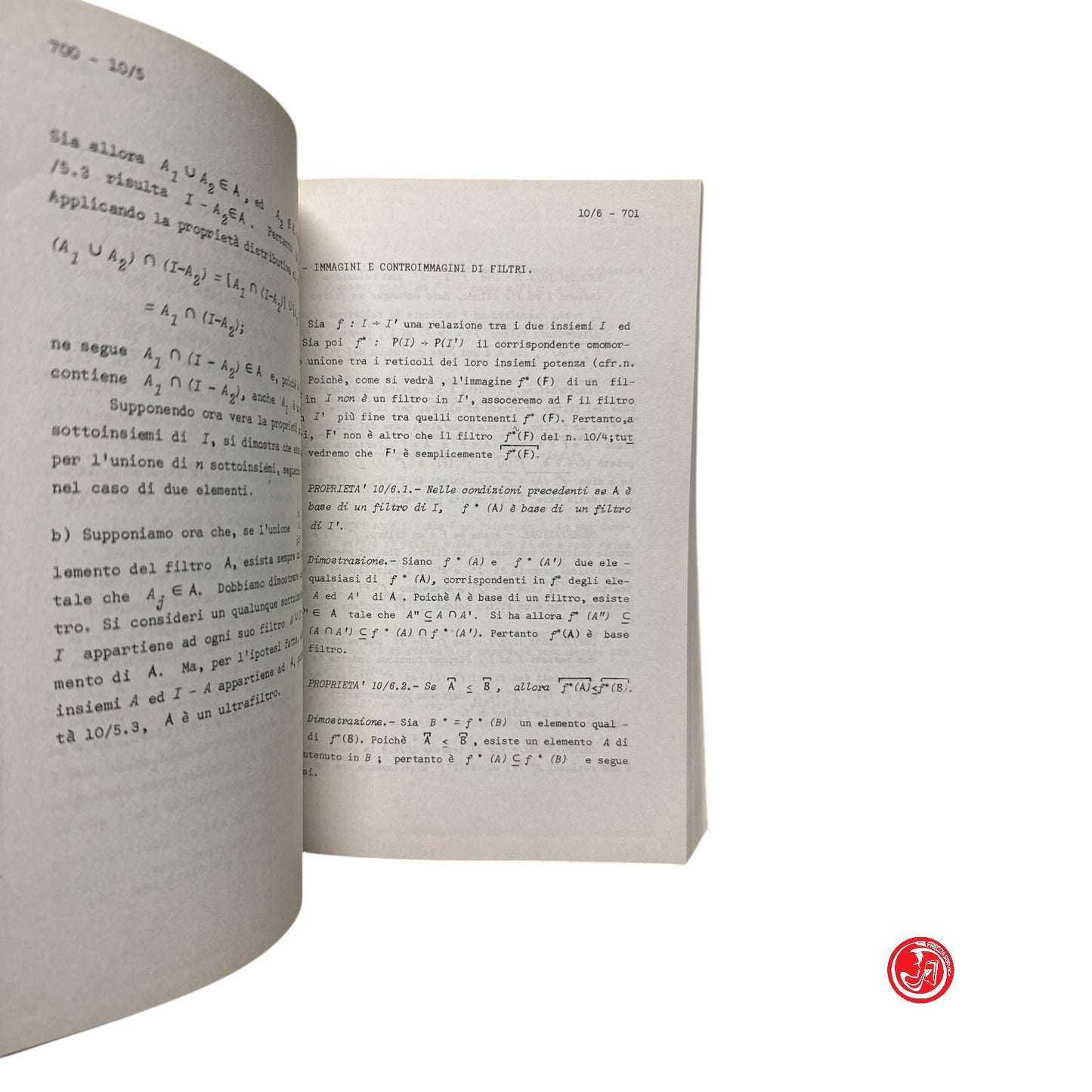 Matematica - D. C. Demaria - Topologia generale Volume 1 - 2^ e 3^ edizione