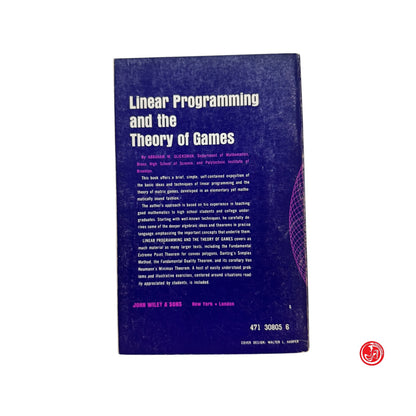 Matematica - Linear programming and the theory of games