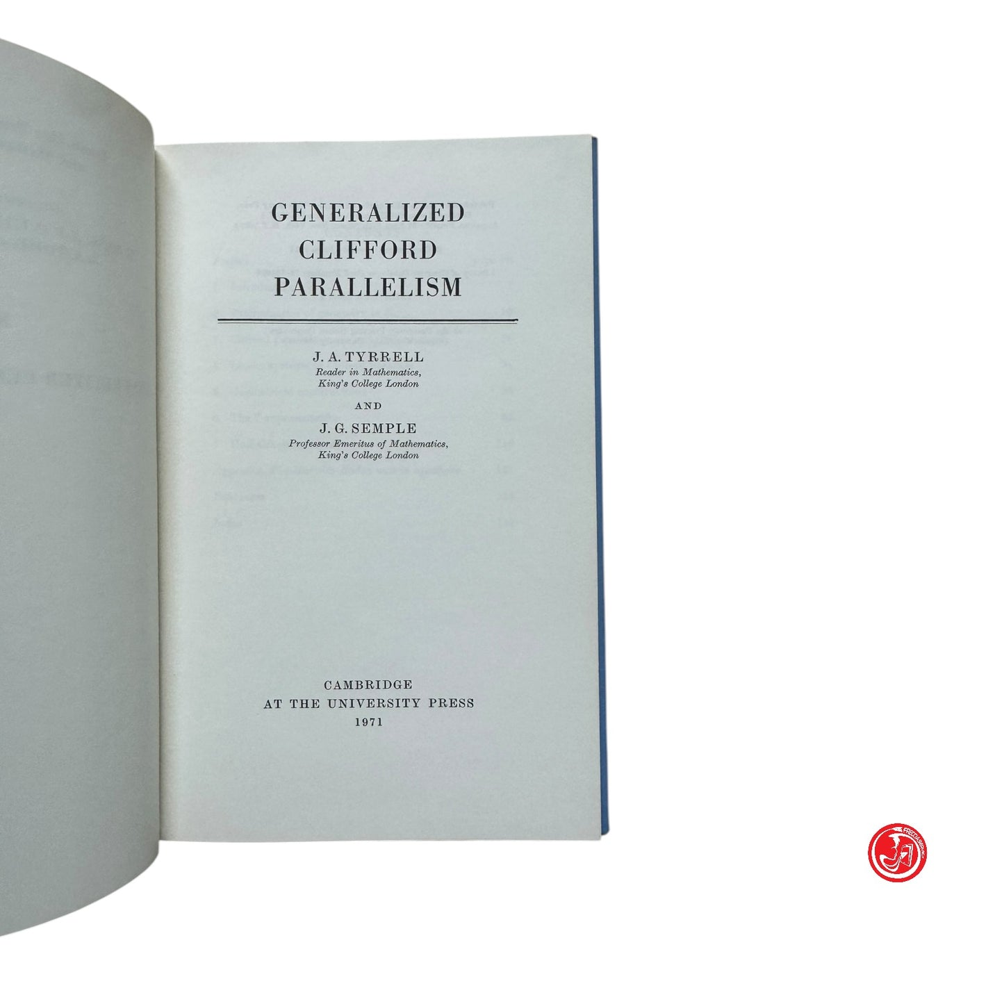 Matematica - Generalized Clifford parallelism - Cambridge University Press