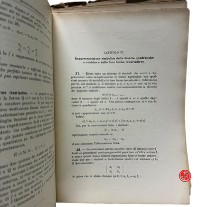 Matematica - E. Ciani - Il metodo delle coordinate proiettive omogenee nello stu
