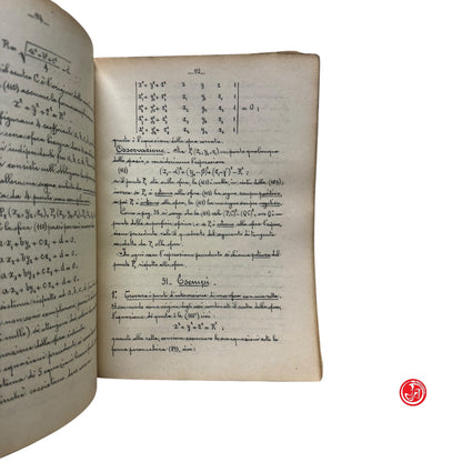 Matematica -  T. Boggio - Lezioni di geometria analitica proiettiva e descrittiva