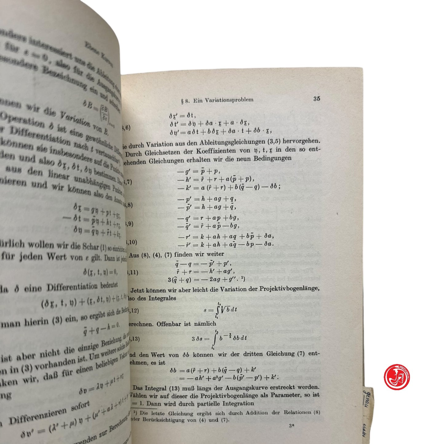 Matematica - Gerrit Bol - Projektive differential-geometrie - Vol. 1 e 2