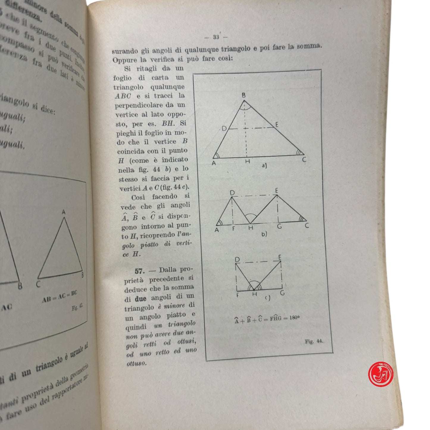 Matematica - G. Gliozzi - Geometria con oltre 1300 esercizi e relative risposte