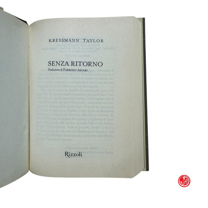 Romanzo - K. Taylor - Senza Ritorno