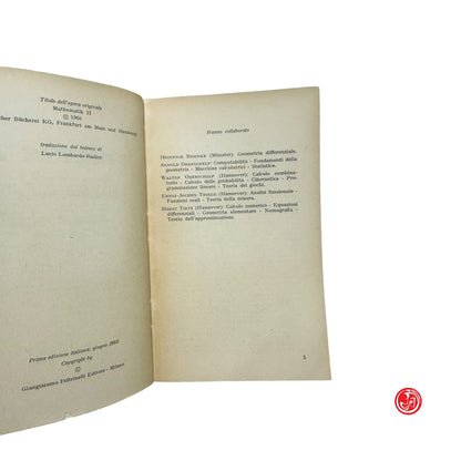 Matematica - H. Bebuke e H. Tietz - Matematica 1 e Matematica 2