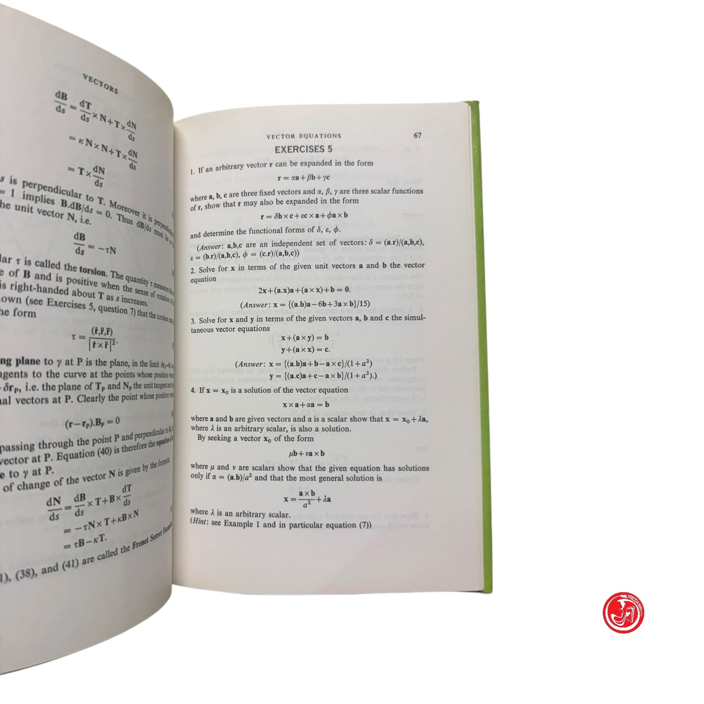 Matematica - J. Cunningham - Vectors