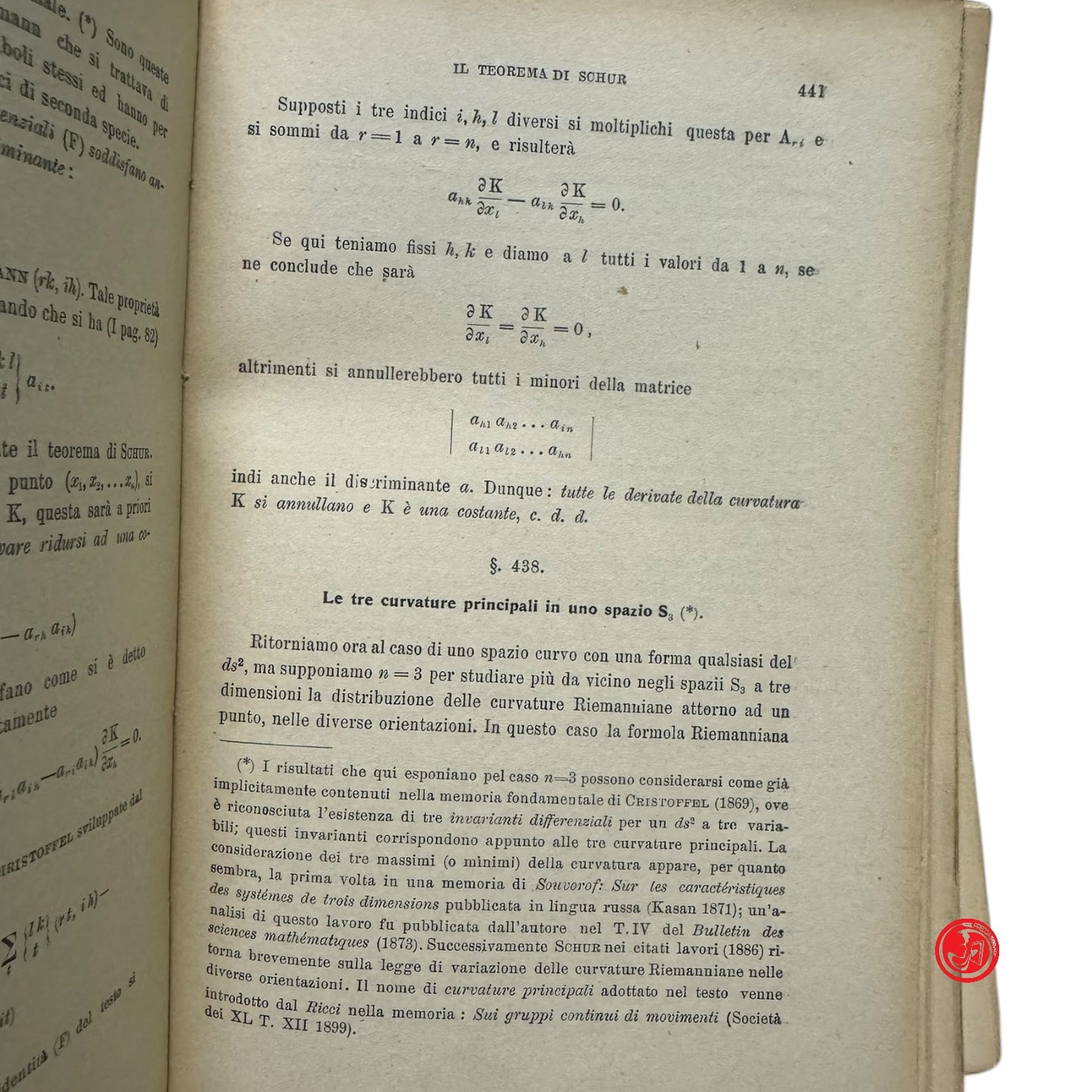 Matematica - L. Bianchi - Lezioni di geometria differenziale - Vo. II parte II
