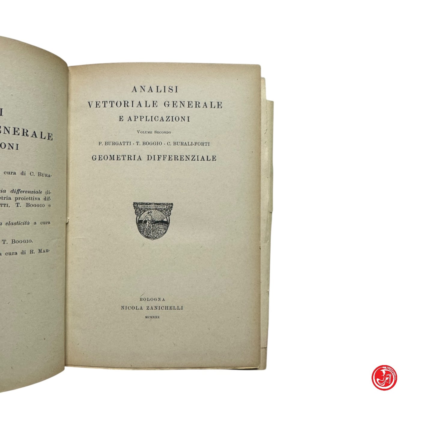 Matematica - Analisi vettoriale generale - Geometria differenziale