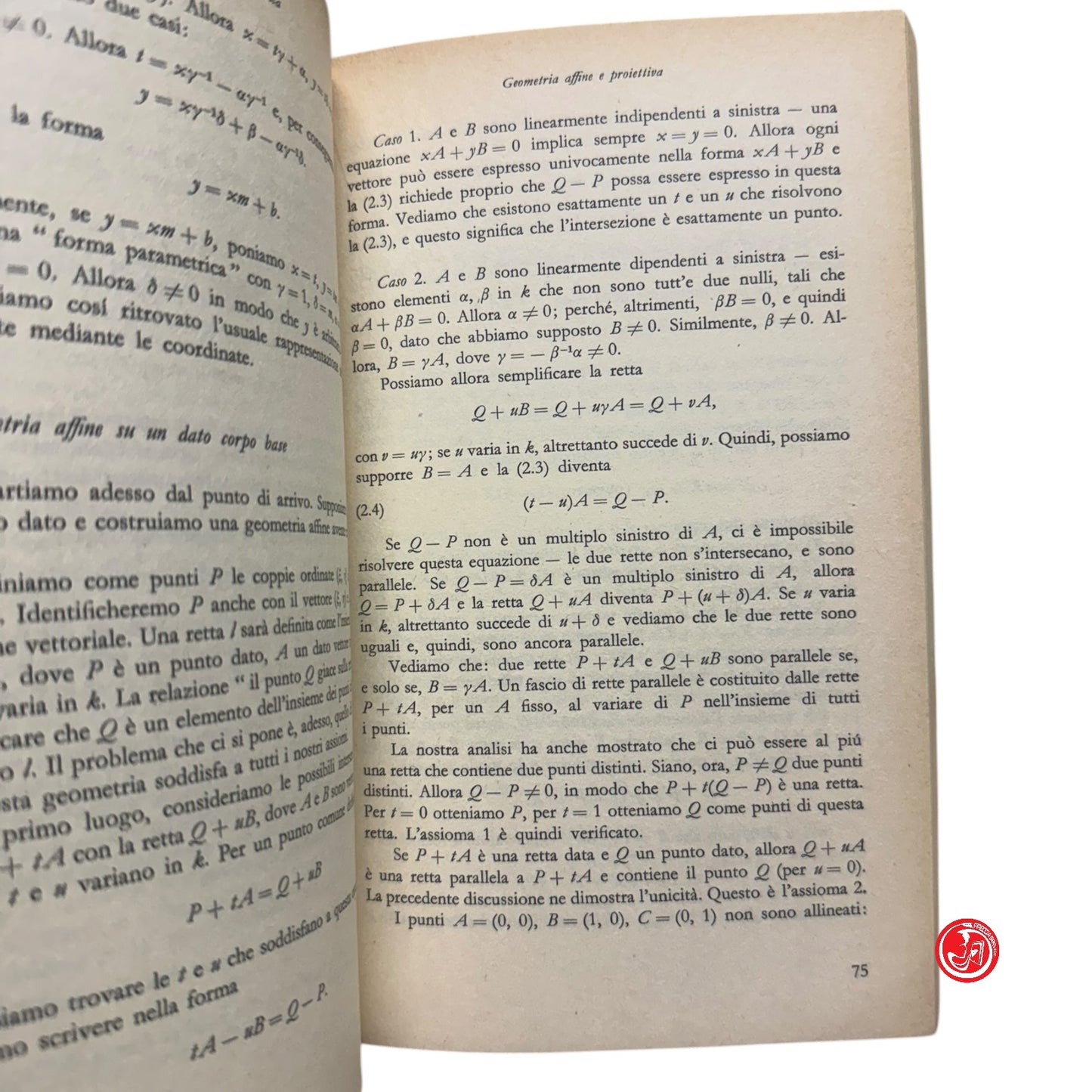 Matematica - E. Artin - Algebra geometrica