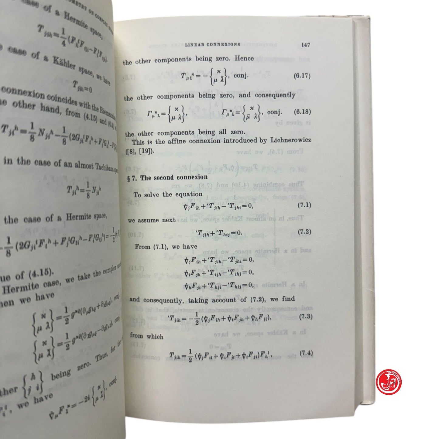 Matematica - K. Yano - Differential geometry on complex and almost complex space