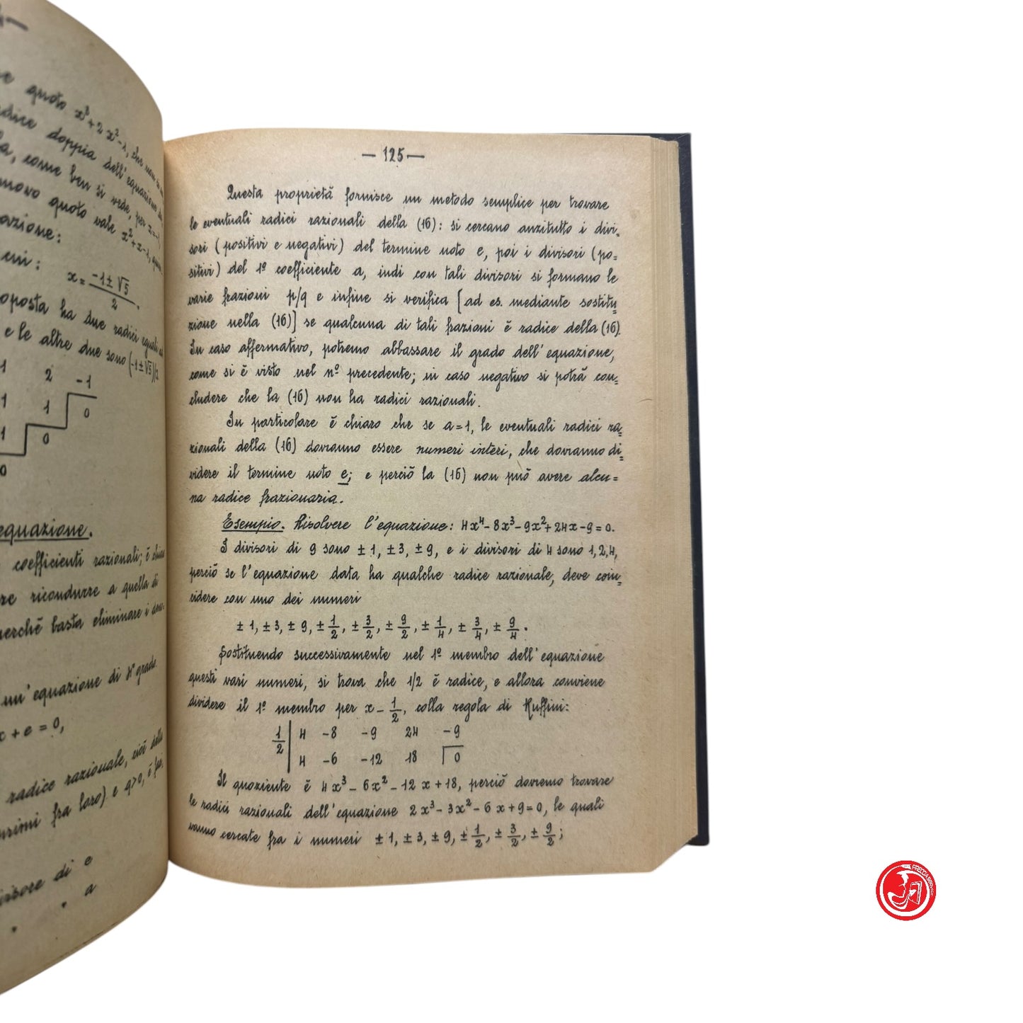 Matematica - T. Boggio - Lezioni di matematica - Viretto 1942