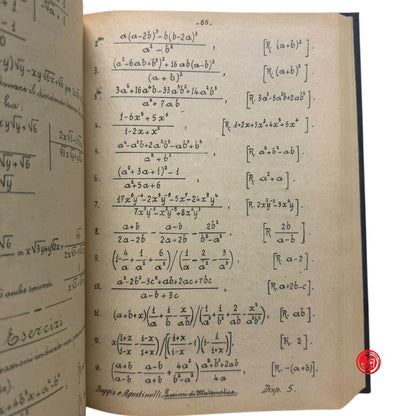 Matematica - T. Boggio - Lezioni di matematica - Viretto 1942