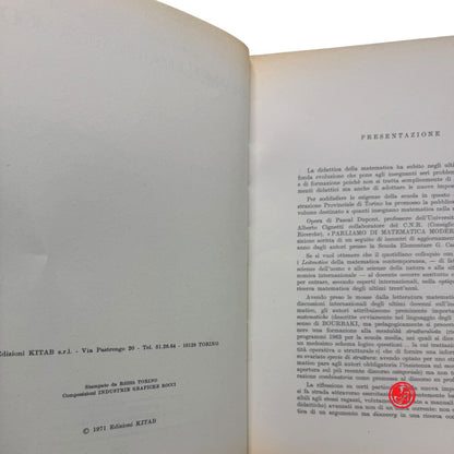 Matematica - A. Cignetti e P. Dupont - Parliamo di matematica moderna