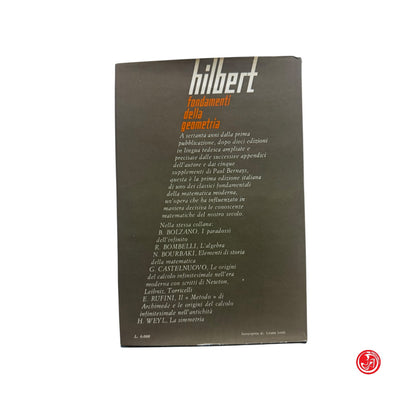 Matematica - Hilbert - Fondamenti della geometria - Feltrinelli