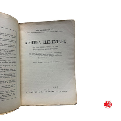 Matematica - F. Boari - Algebra elementare per la scuola media inferiore