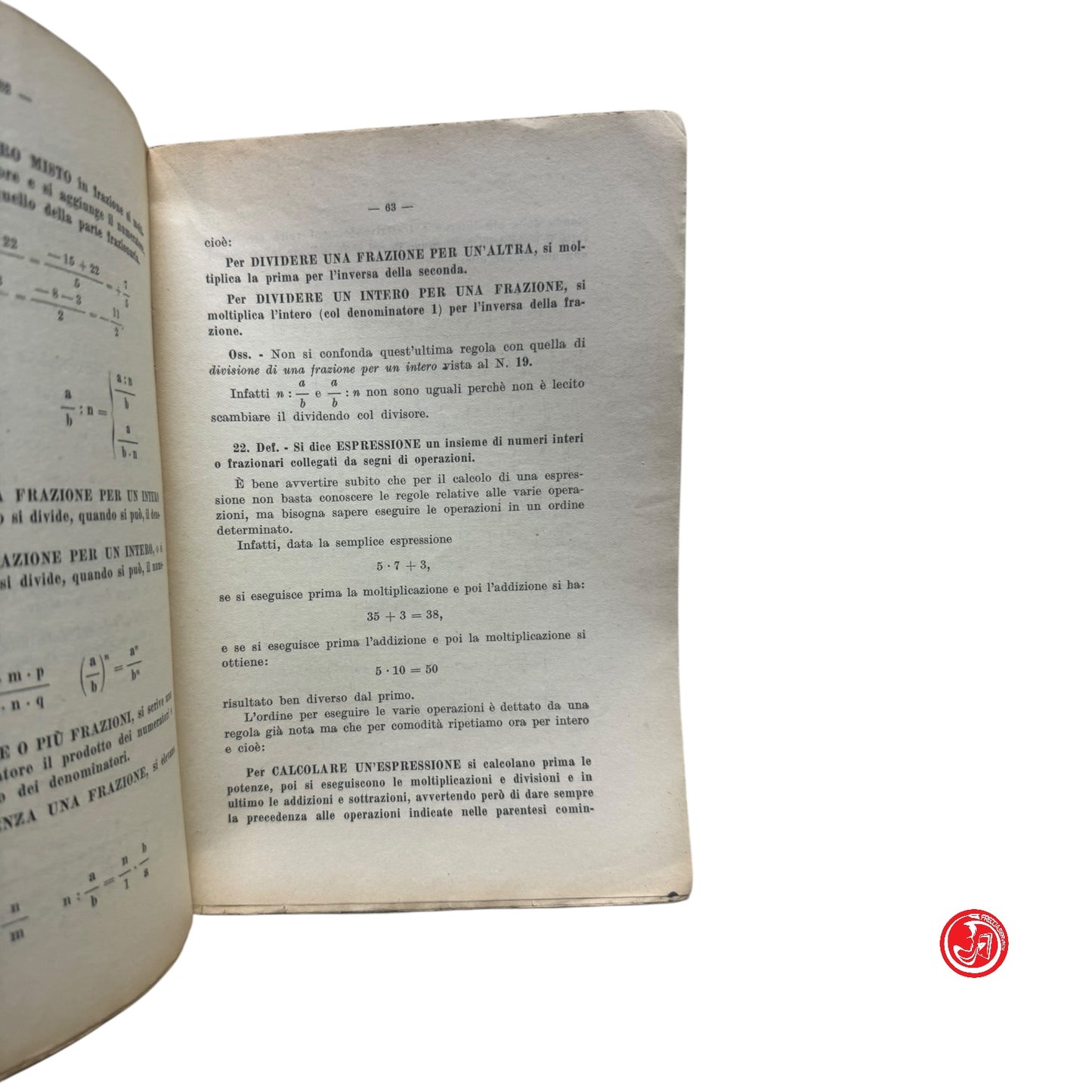 Matematica - F. Boari - Algebra elementare per la scuola media inferiore