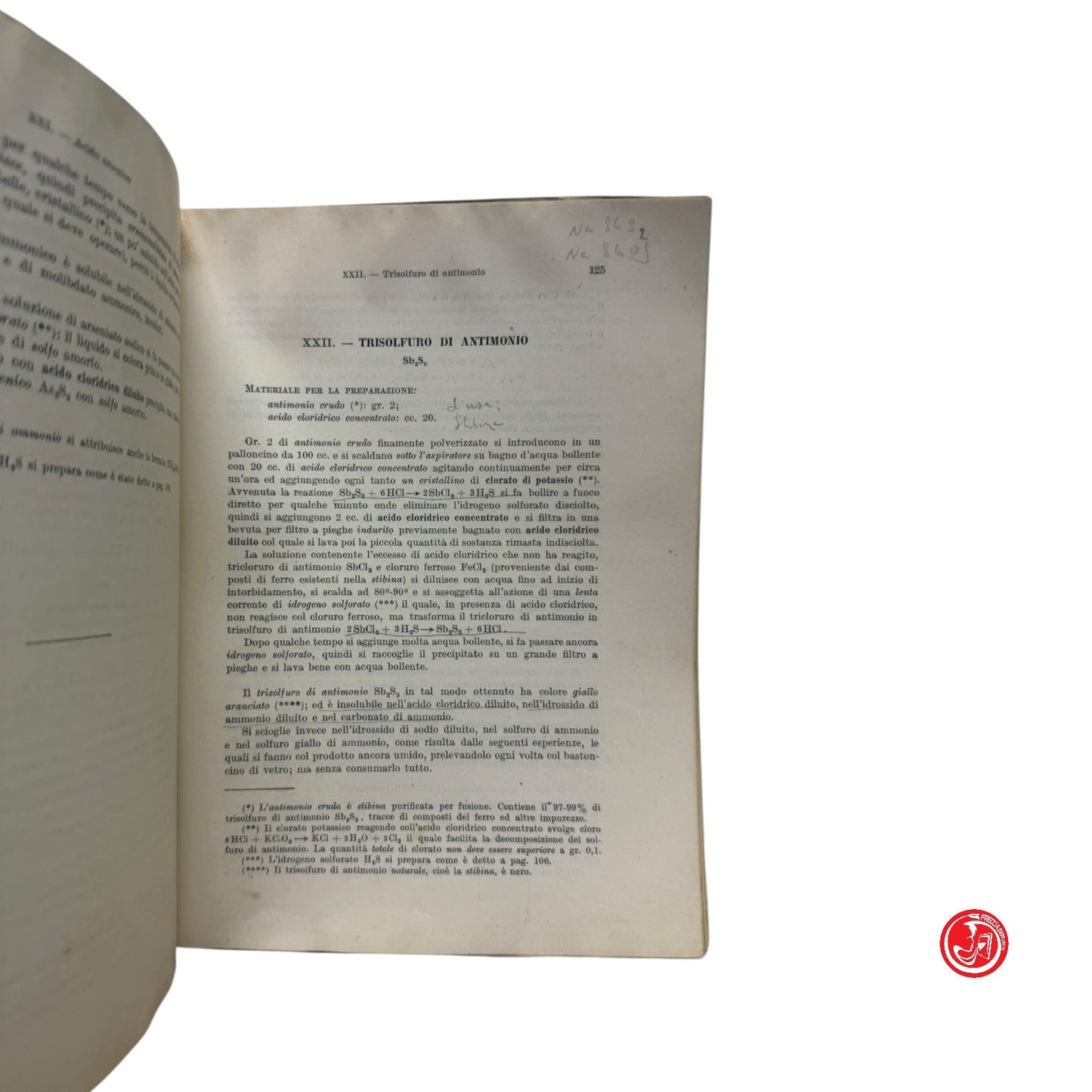 Libro di testo - Preparazioni e reazioni di chimica inorganica