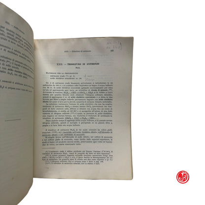 Libro di testo - Preparazioni e reazioni di chimica inorganica