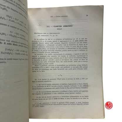 Libro di testo - Preparazioni e reazioni di chimica inorganica