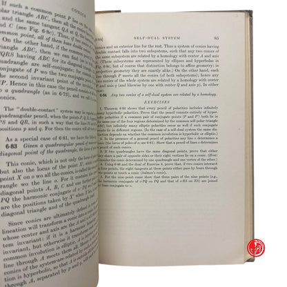 Libro di testo - H. S. M. Coxeter - The real projective plane