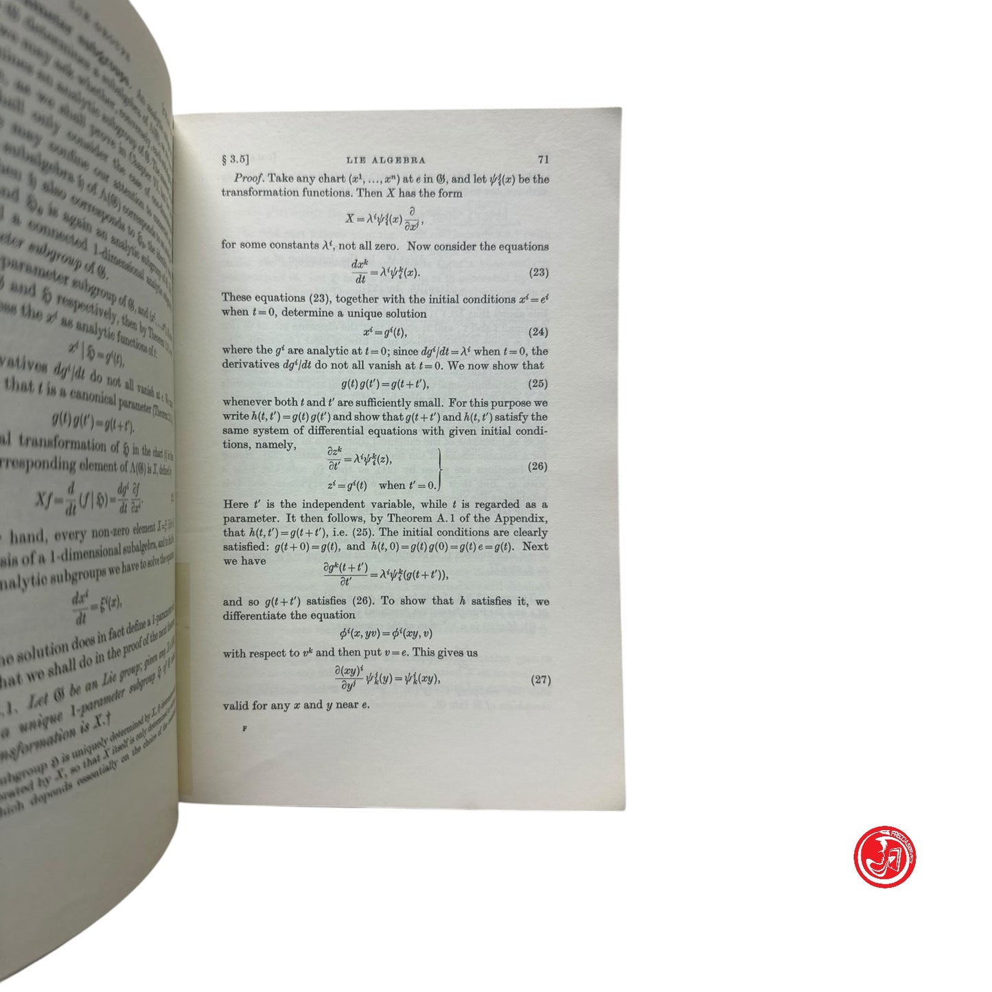Matematica - P. M. Cohn - Lie groups n. 46