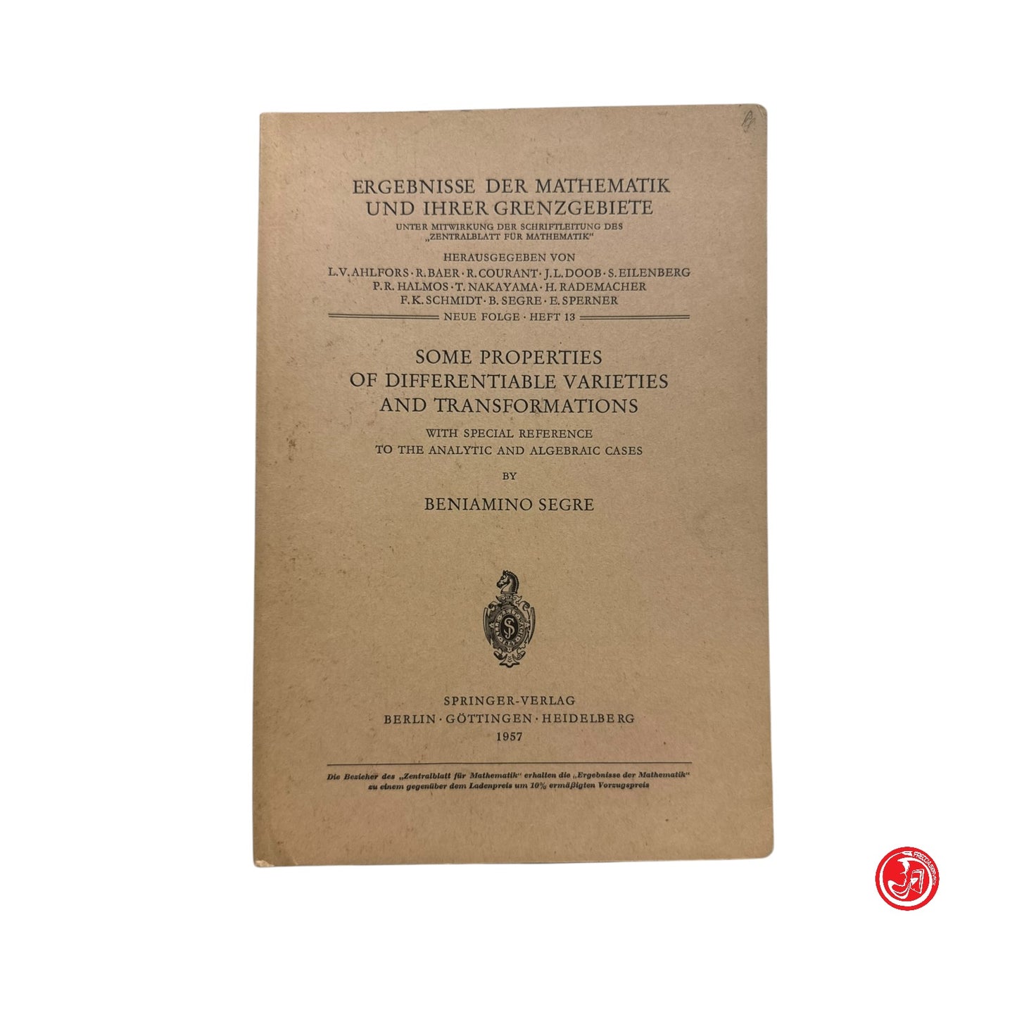 Matematica - Some properties of differentiable varieties and transformations