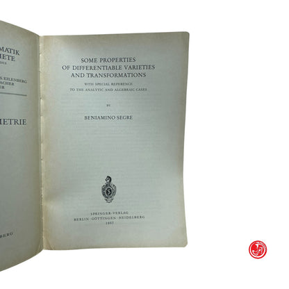 Matematica - Some properties of differentiable varieties and transformations