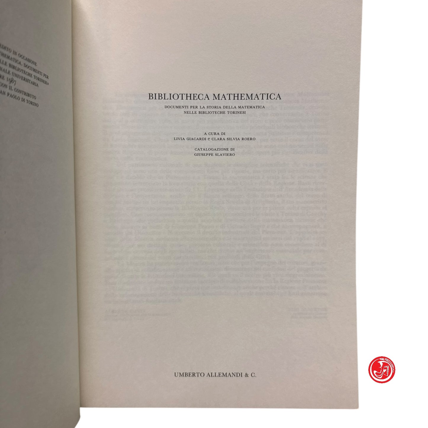 Matematica - Bibliotheca mathematica