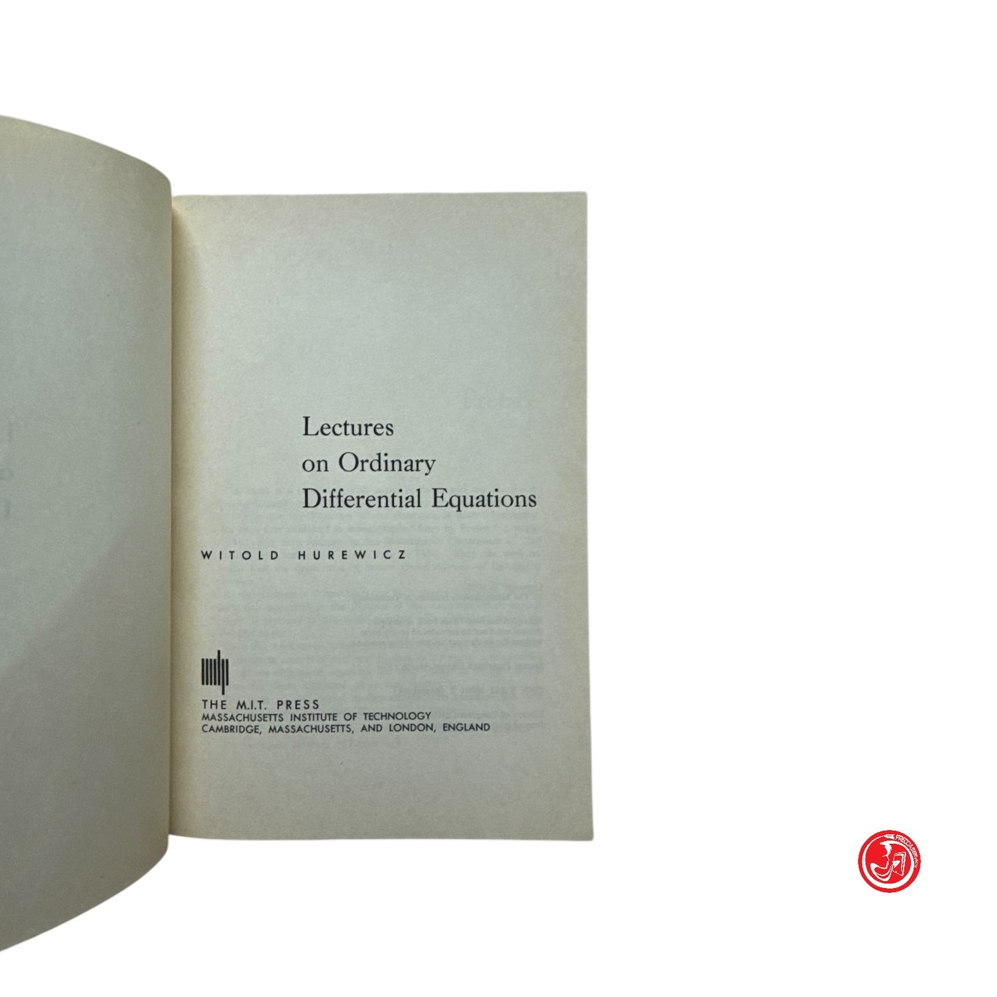 Matematica - W. Hurewiez - Lectures on ordinary differential equations