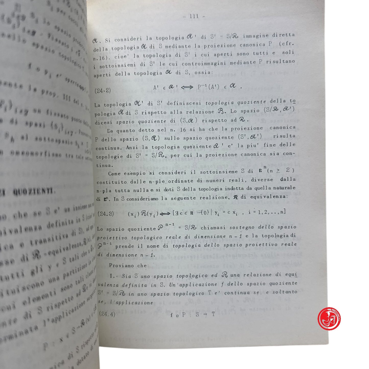Matematica - G. Tallini - Strutture geometriche - Parte prima