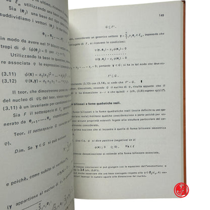 Matematica - F. Fava - Elementi di algebra lineare e geometria , 1977