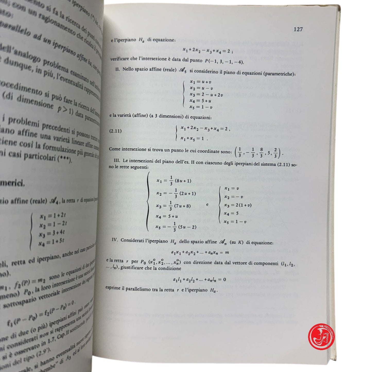 Matematica - F. Fava - Elementi di algebra lineare e geometria