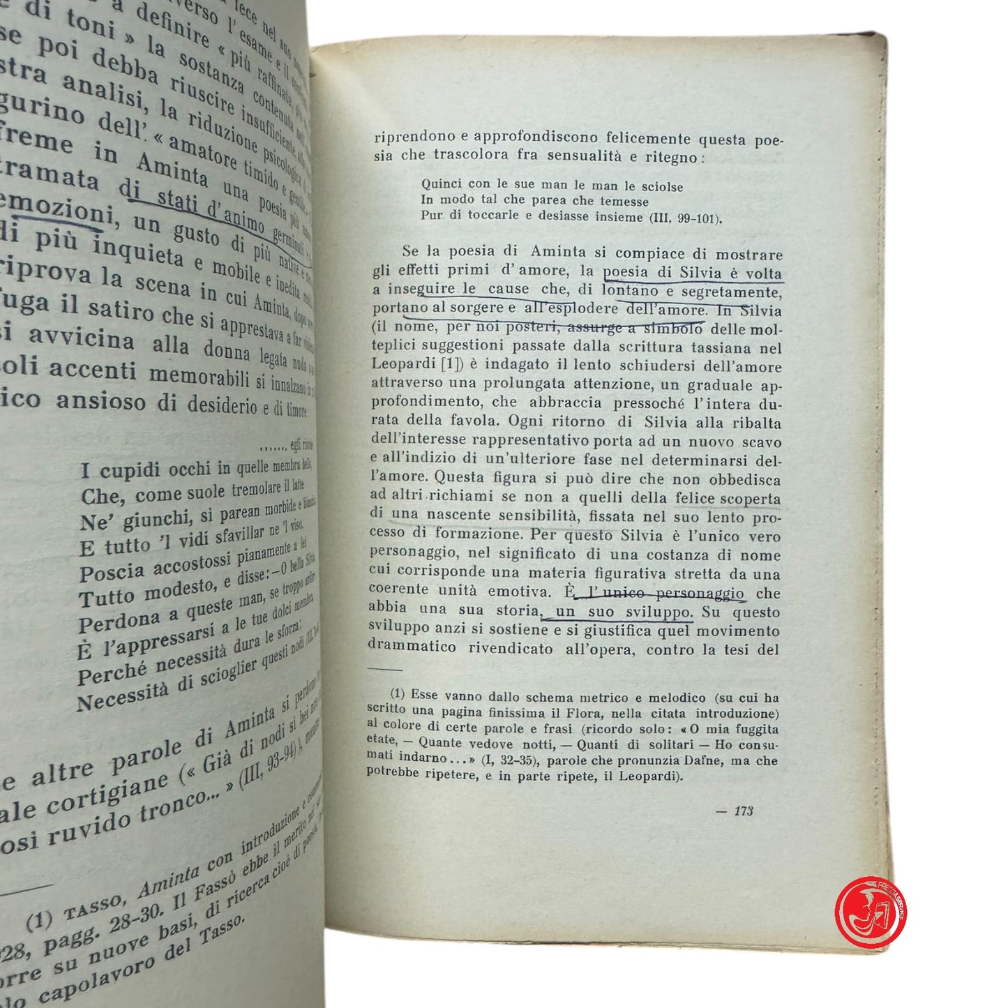 Classico - G. Getto - Interpretazione del Tasso