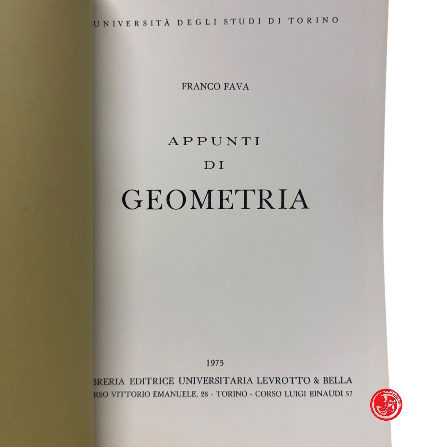 Matematica - F. Fava - Appunti di geometria - 1975