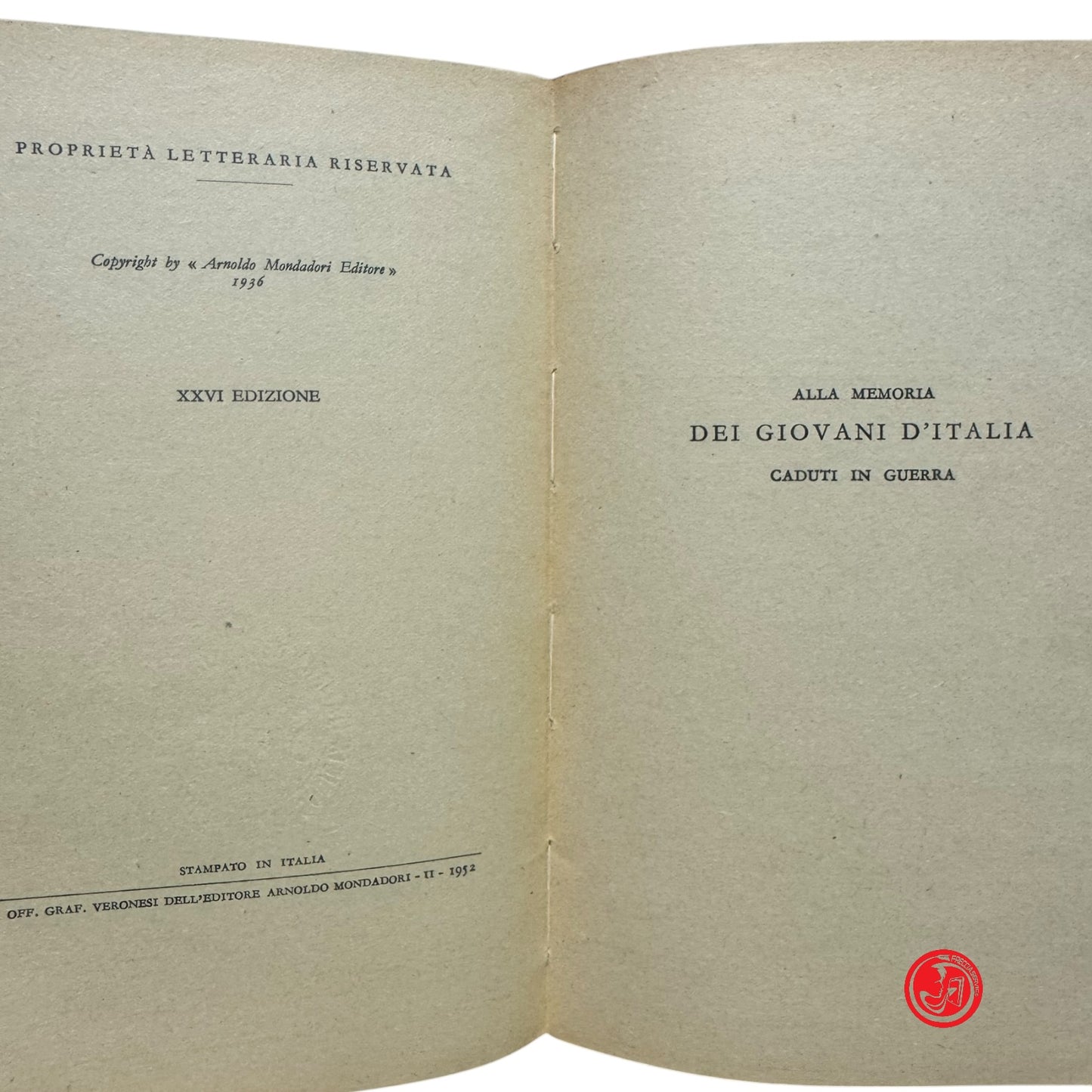 Letteratura Classica - Giovanni Pascoli - Poesia - Mondadori, 1952
