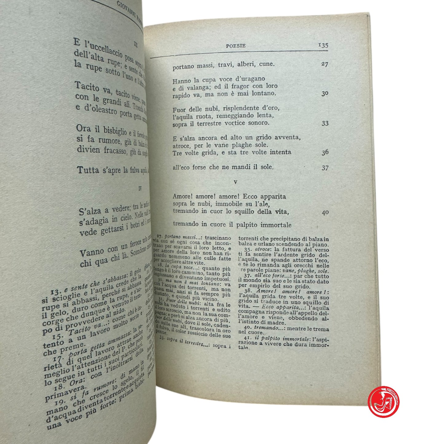 Letteratura Classica - Giovanni Pascoli - Poesia - Mondadori, 1952