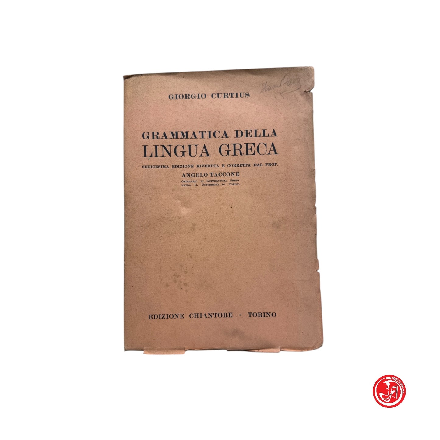 Libro di testo - Grammatica della lingua greca - Torino, 1938