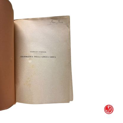 Libro di testo - Grammatica della lingua greca - Torino, 1938