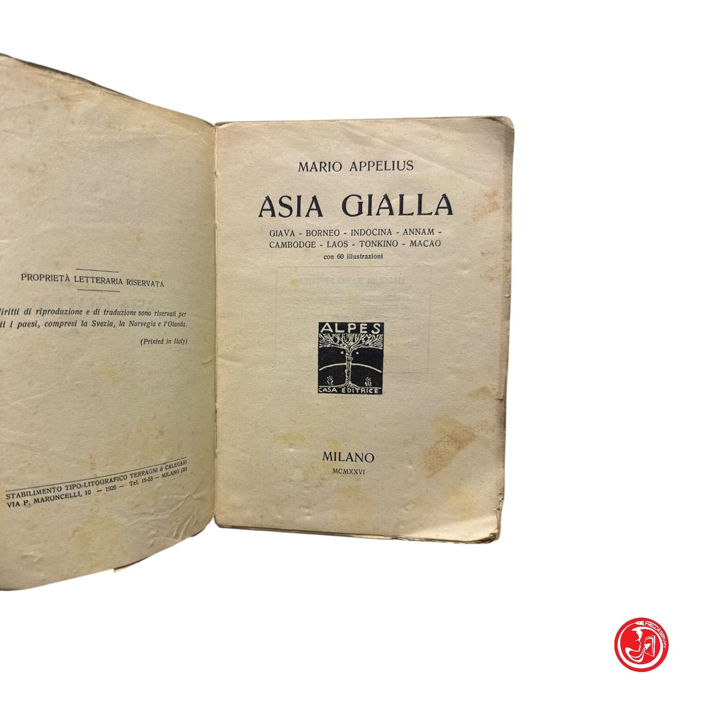 M. Appellivs - Asia gialla - Edizioni Alpes Milano, MCMXXVI