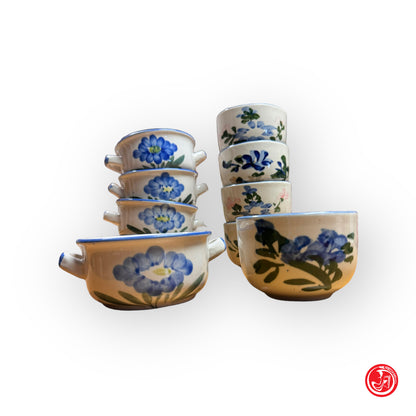 Set da 5 - tazze e ciotole in ceramica Made in China - (10 pezzi)