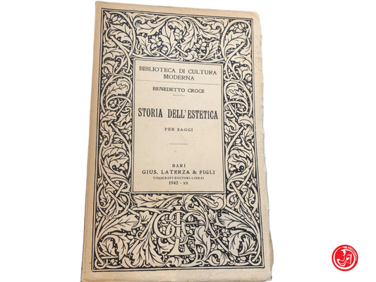 libro Storia dell'estetica Benedetto Croce