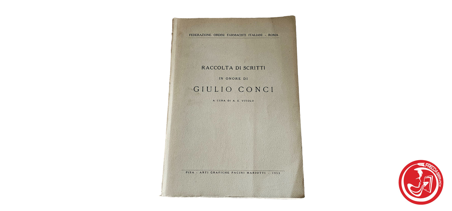 LIBRO Raccolta di scritti in onore di Giulio Conci - A. E. Vitolo - 1953