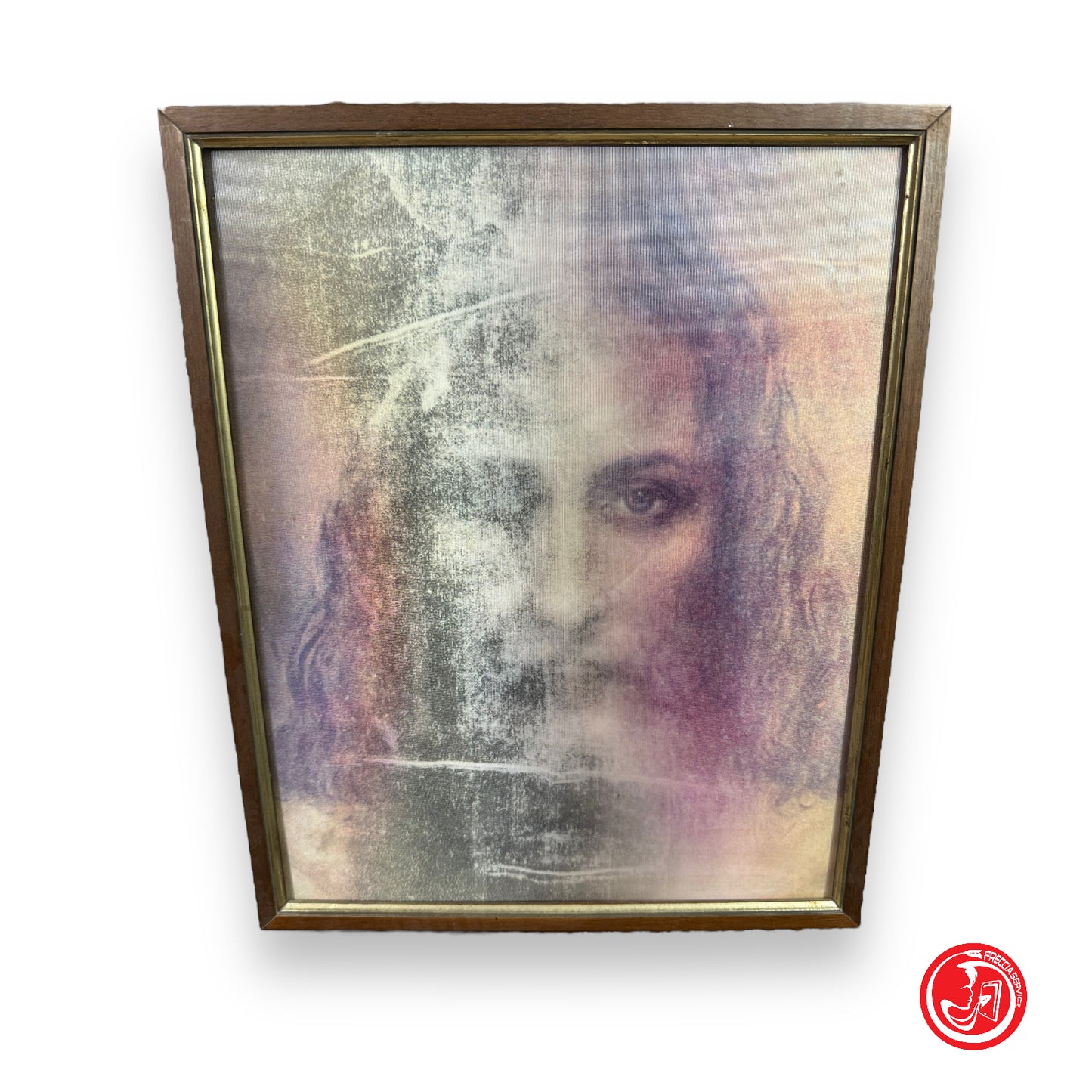 Double reflection picture Jesus and Christ - sacred art