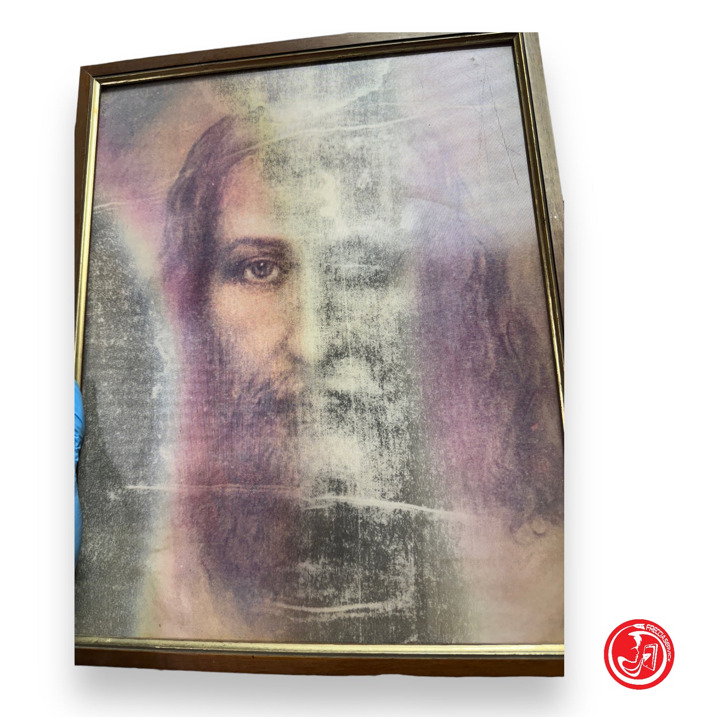 Double reflection picture Jesus and Christ - sacred art