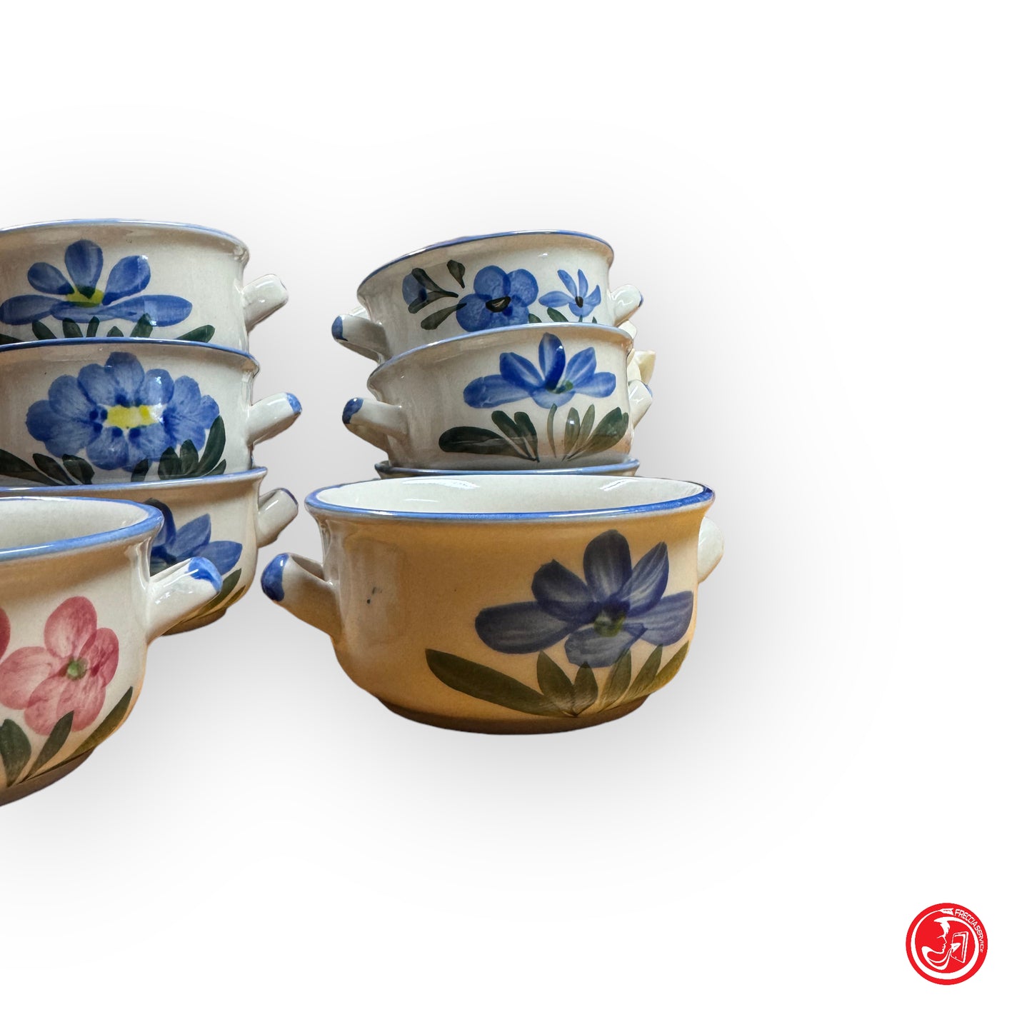 Set da 14 tazze in ceramica Made in China - eleganti e raffinate