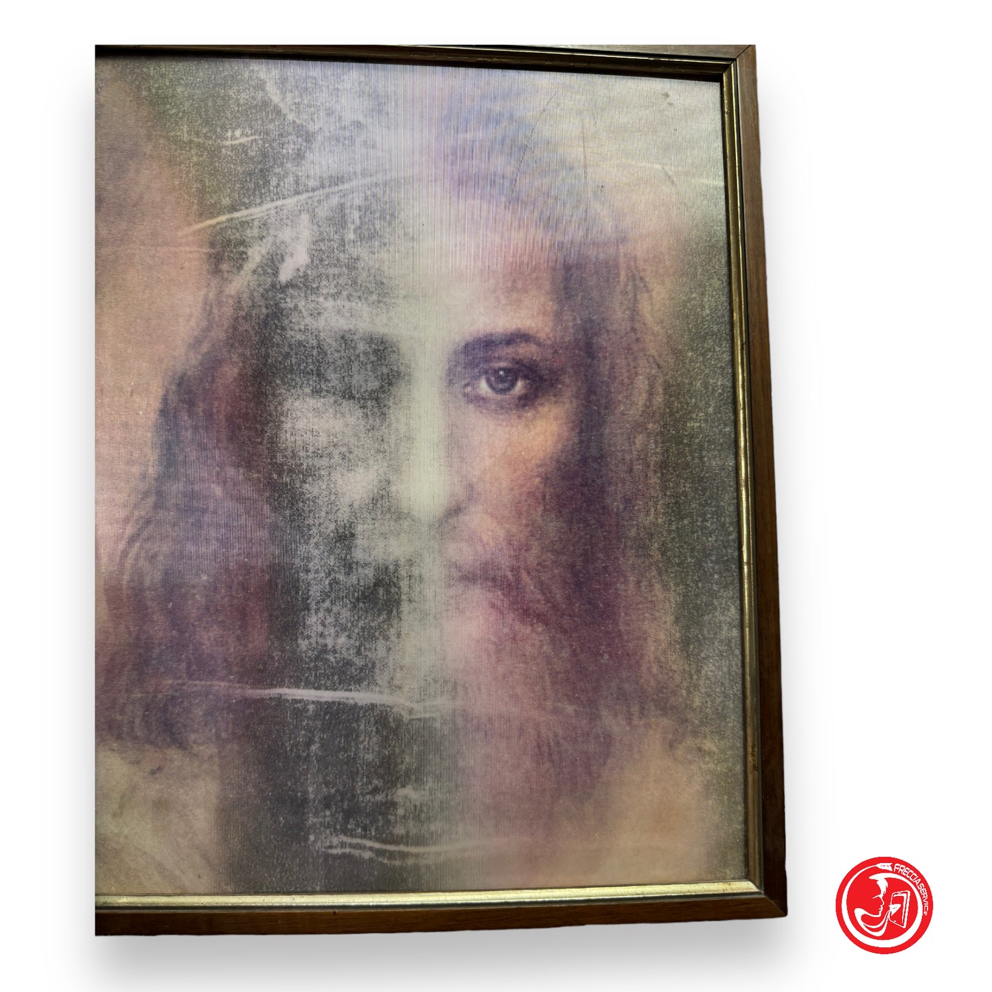 Double reflection picture Jesus and Christ - sacred art