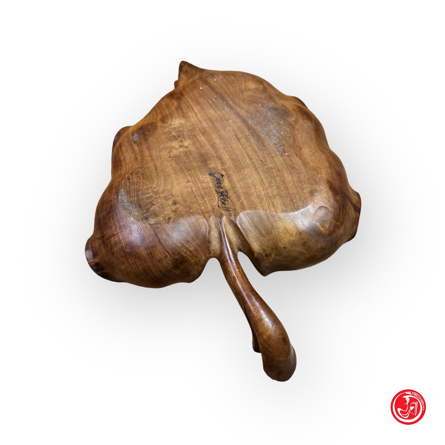 Wooden ornament - leaf - gend Fibell